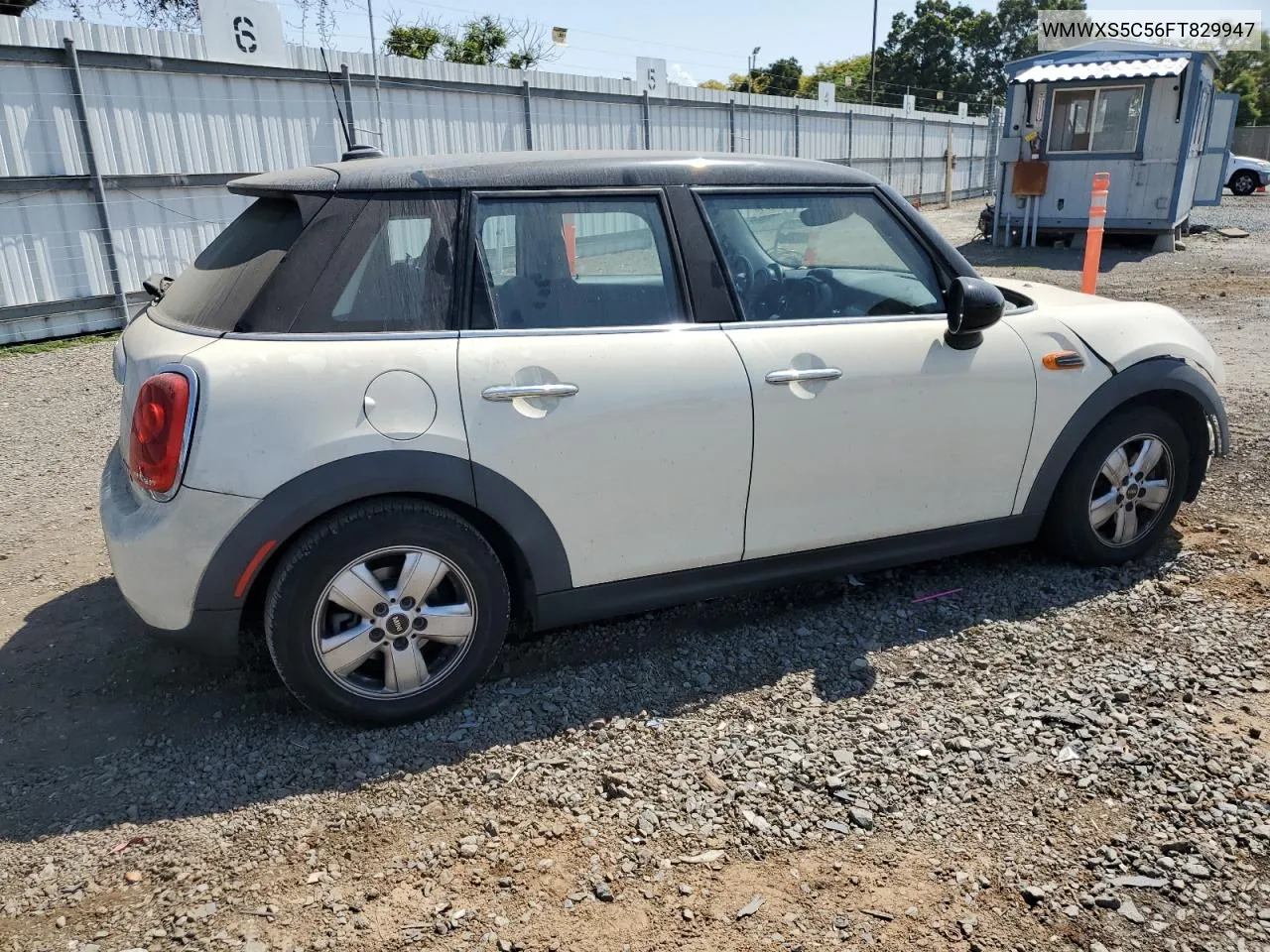 2015 Mini Cooper VIN: WMWXS5C56FT829947 Lot: 62911434