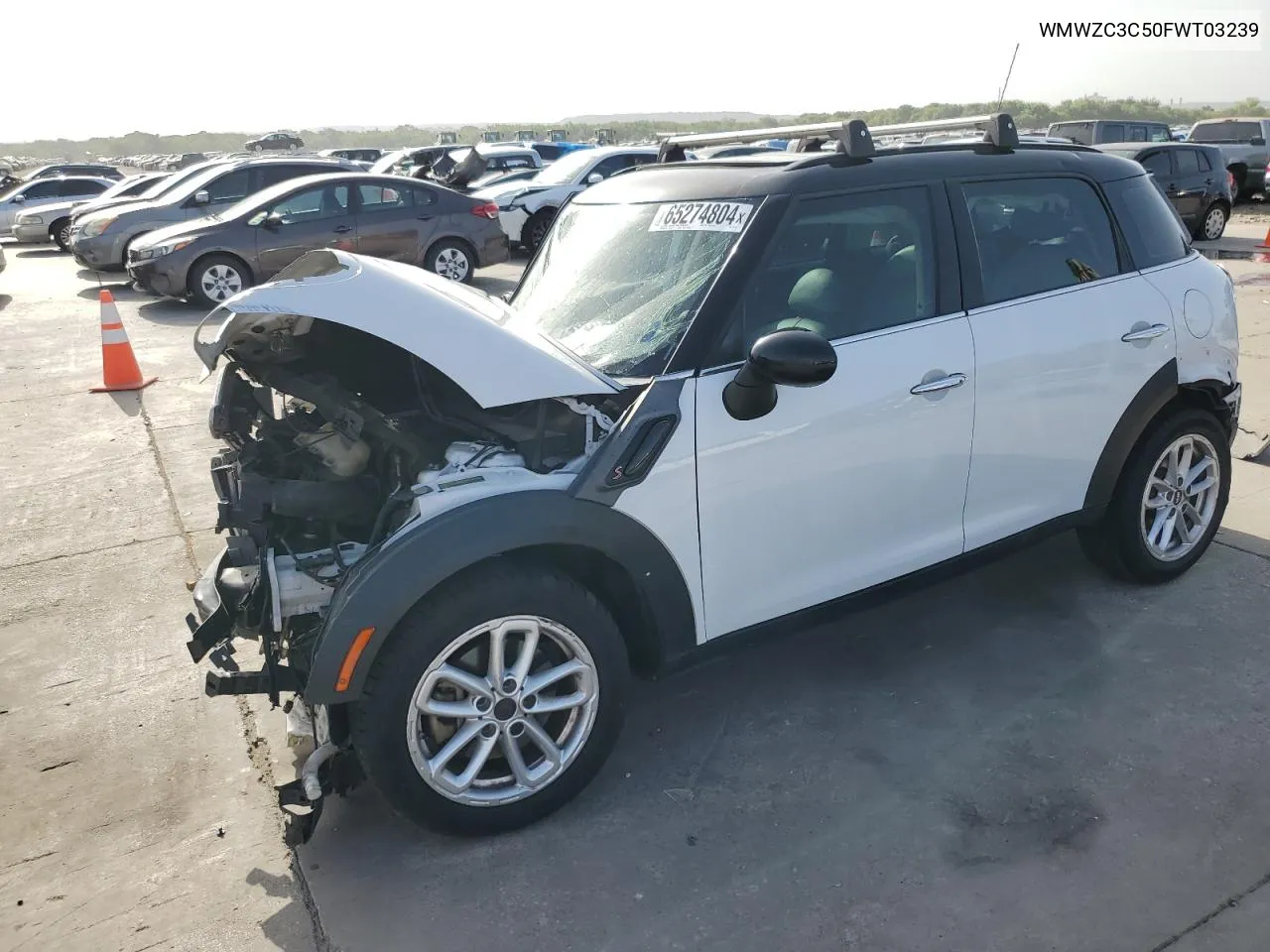 2015 Mini Cooper S Countryman VIN: WMWZC3C50FWT03239 Lot: 65274804