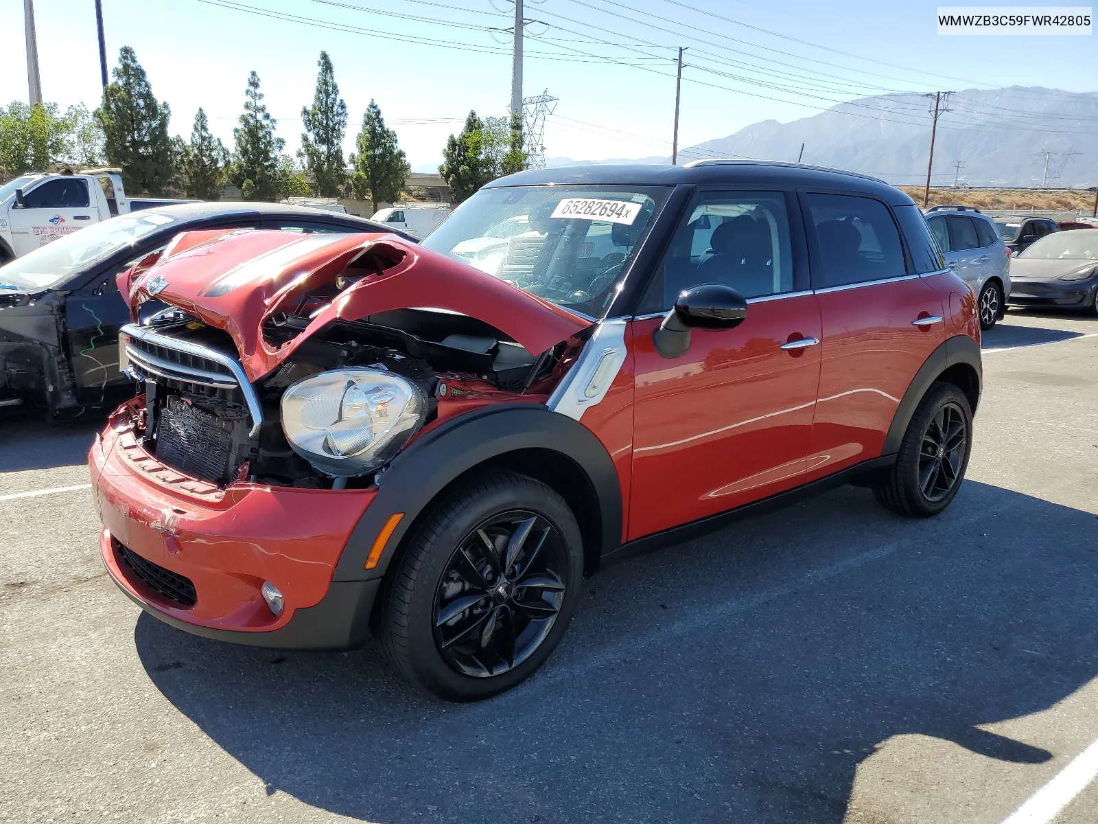 2015 Mini Cooper Countryman VIN: WMWZB3C59FWR42805 Lot: 65282694