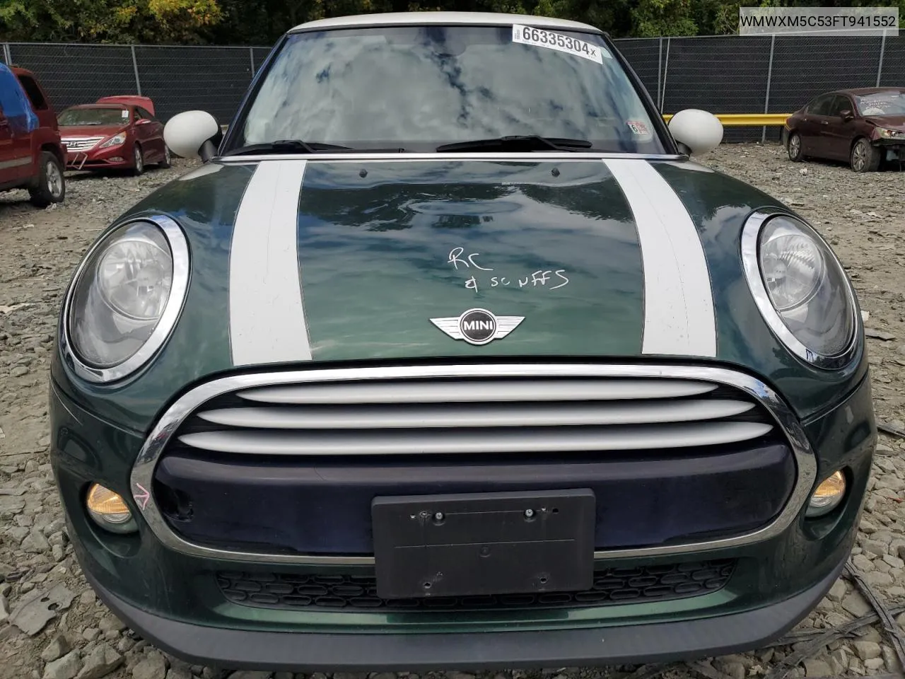 2015 Mini Cooper VIN: WMWXM5C53FT941552 Lot: 66335304