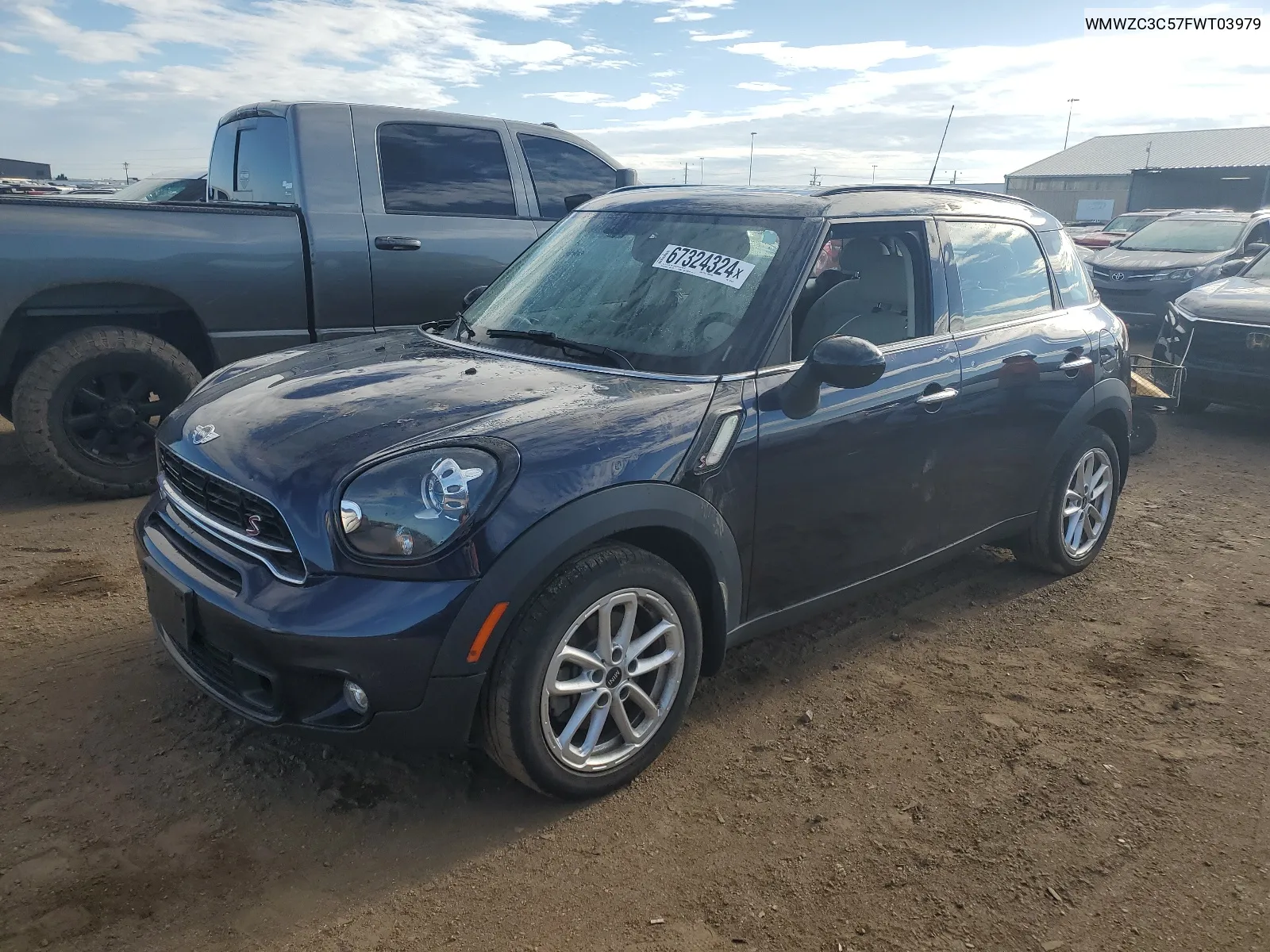 2015 Mini Cooper S Countryman VIN: WMWZC3C57FWT03979 Lot: 67324324