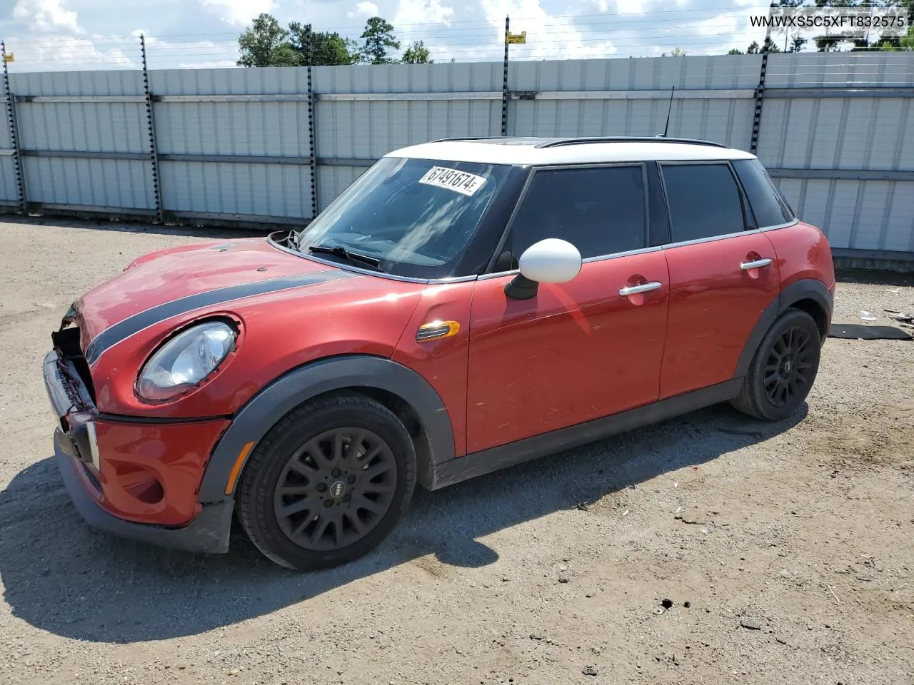 2015 Mini Cooper VIN: WMWXS5C5XFT832575 Lot: 67491674