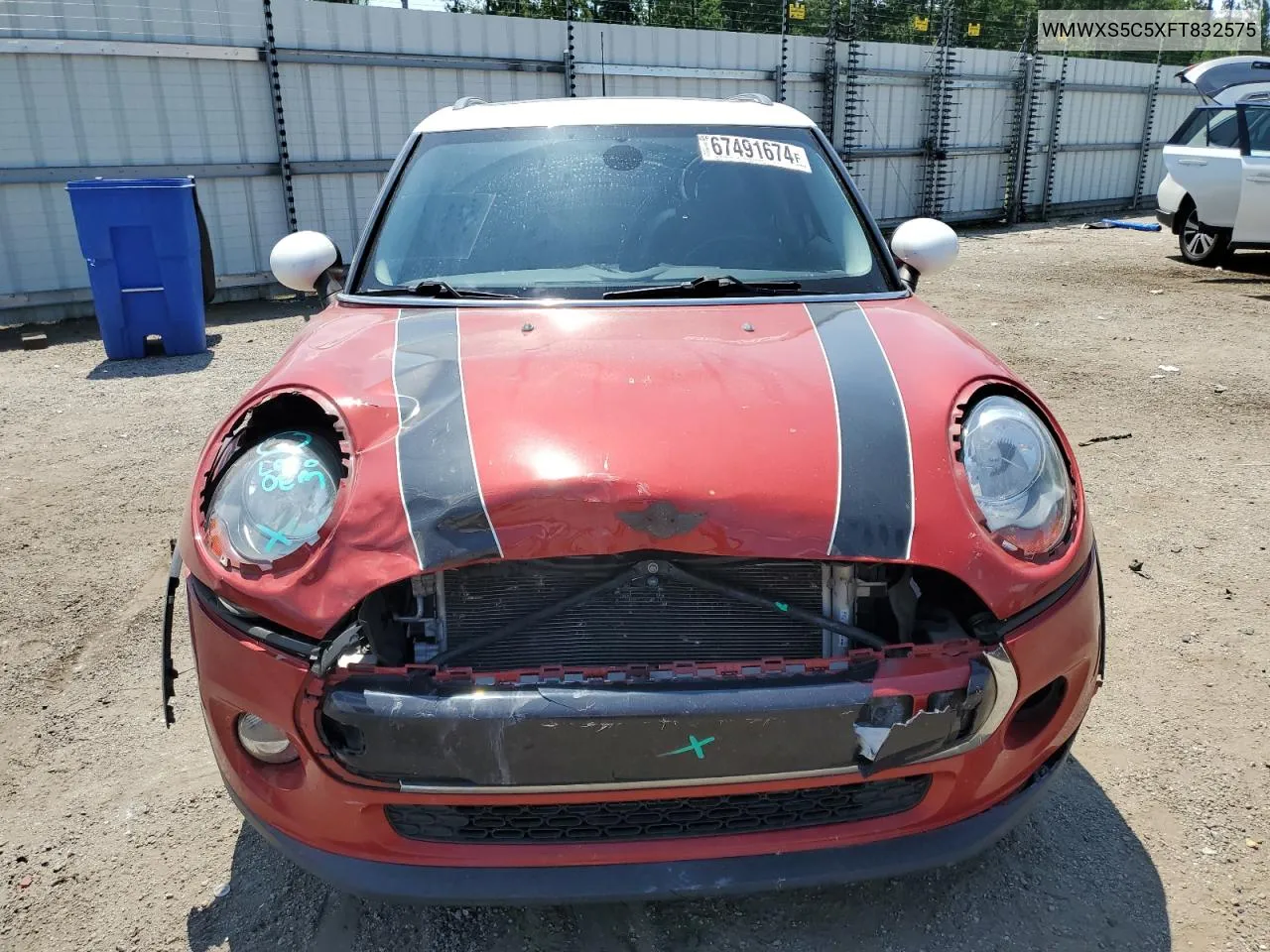 2015 Mini Cooper VIN: WMWXS5C5XFT832575 Lot: 67491674