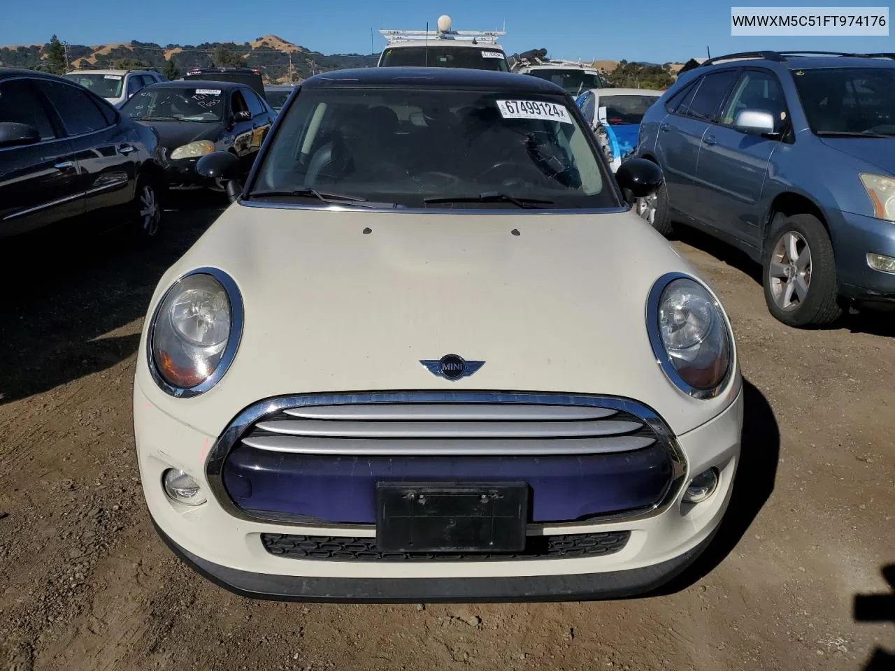 2015 Mini Cooper VIN: WMWXM5C51FT974176 Lot: 67499124