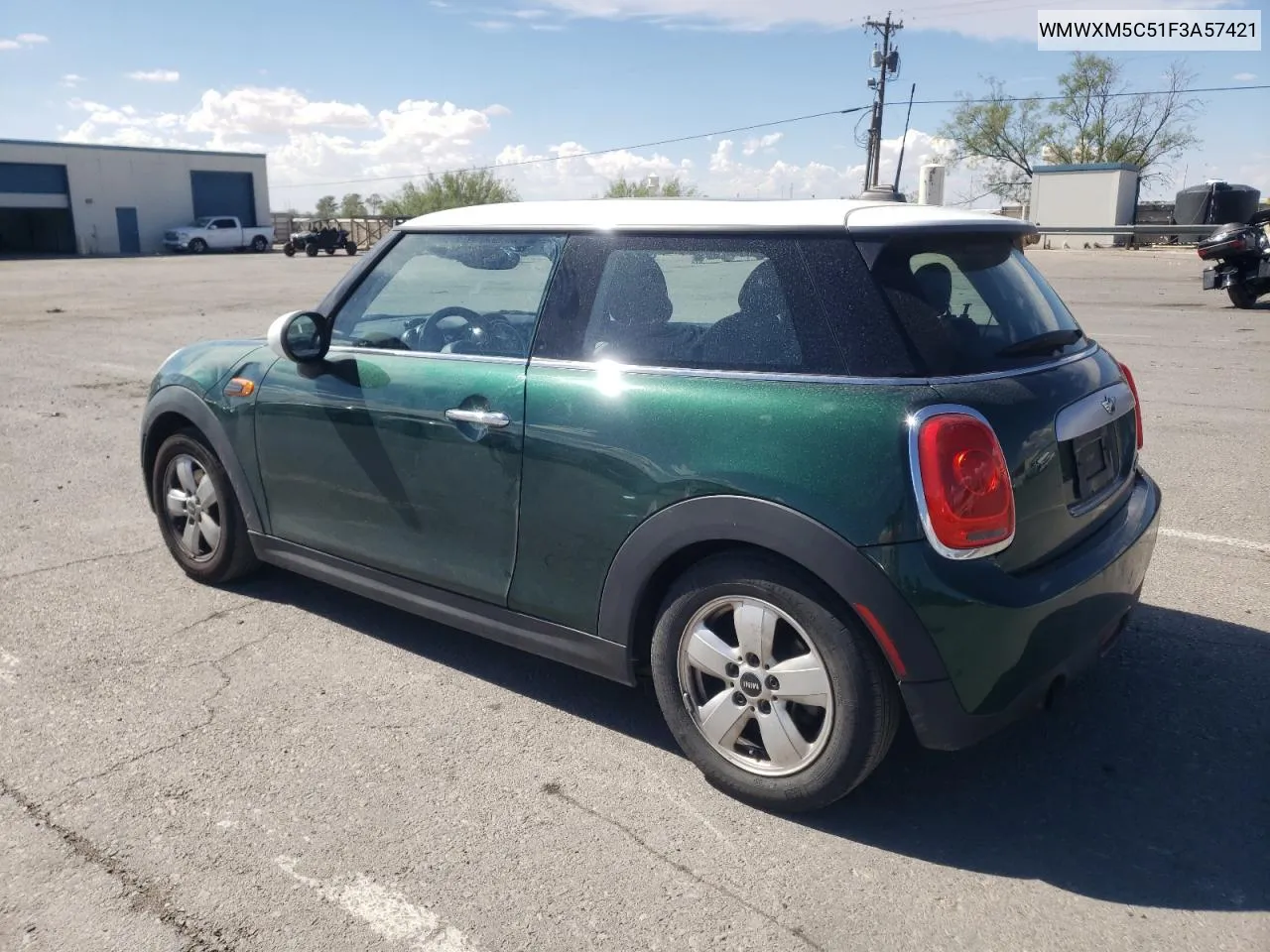 2015 Mini Cooper VIN: WMWXM5C51F3A57421 Lot: 67587554