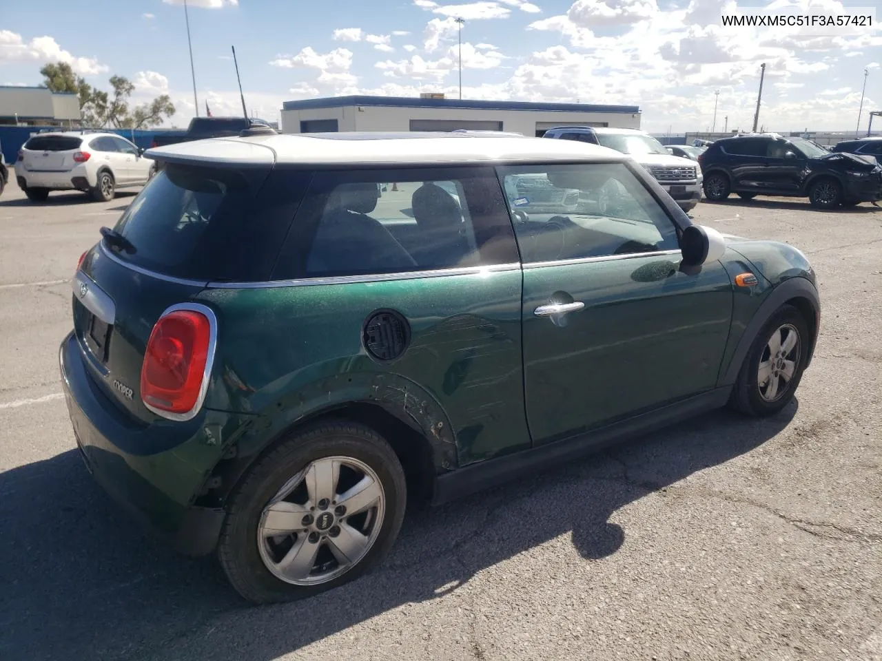 2015 Mini Cooper VIN: WMWXM5C51F3A57421 Lot: 67587554