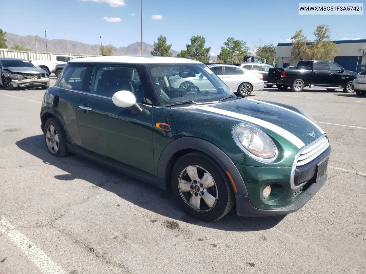 2015 Mini Cooper VIN: WMWXM5C51F3A57421 Lot: 67587554