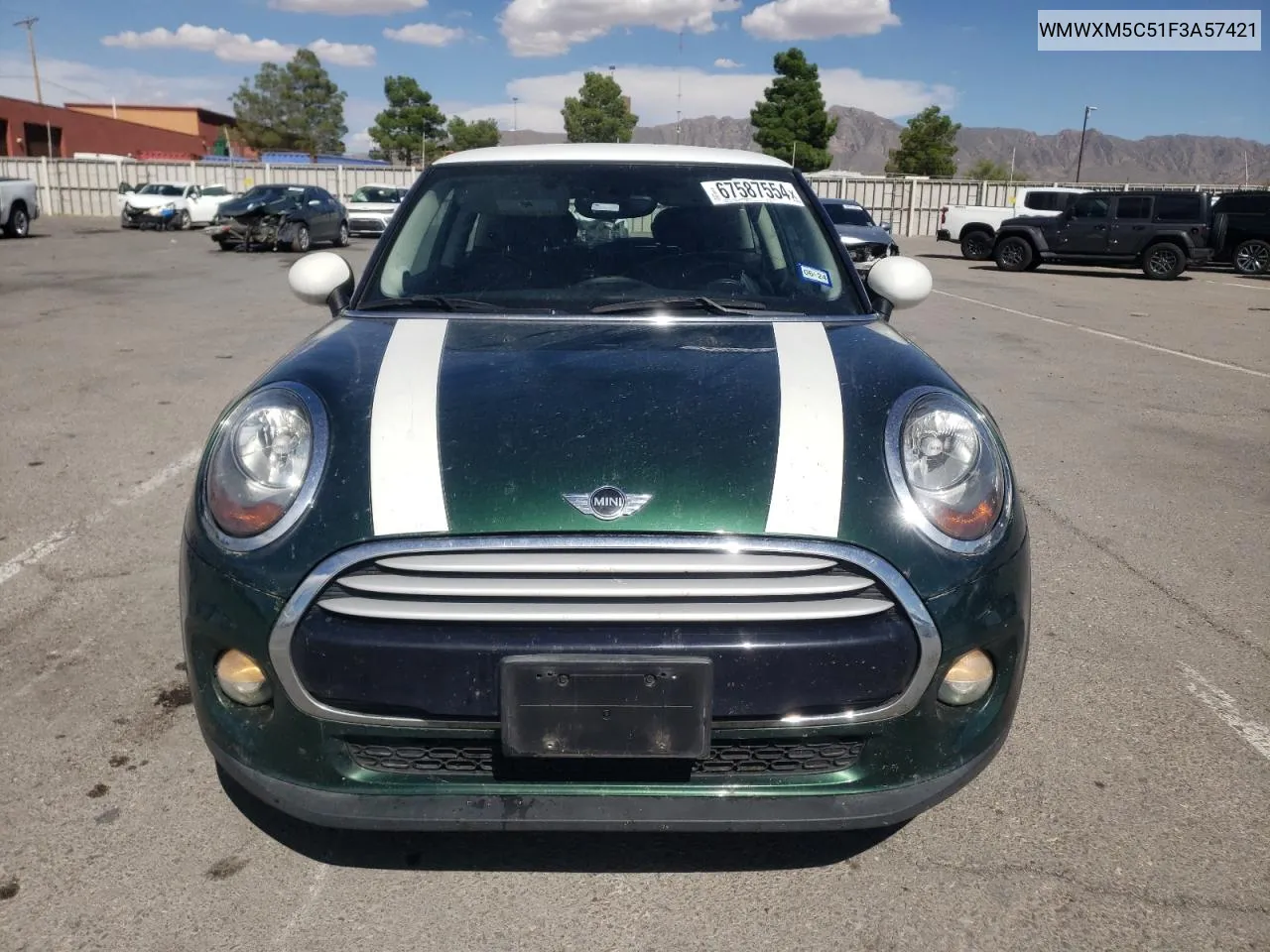 2015 Mini Cooper VIN: WMWXM5C51F3A57421 Lot: 67587554