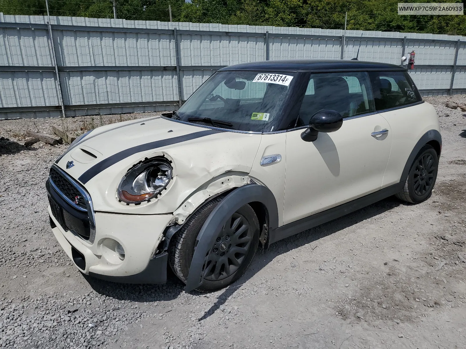 2015 Mini Cooper S VIN: WMWXP7C59F2A60933 Lot: 67613314