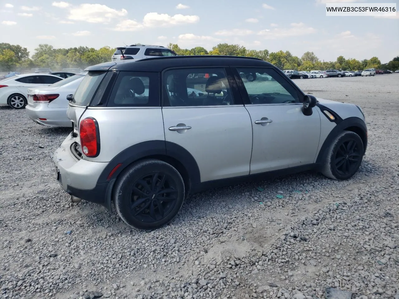 2015 Mini Cooper Countryman VIN: WMWZB3C53FWR46316 Lot: 68379874