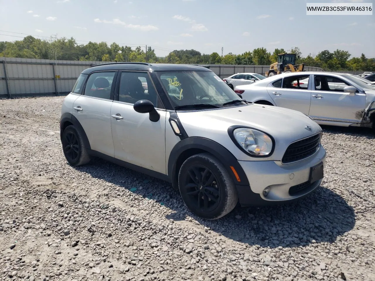 2015 Mini Cooper Countryman VIN: WMWZB3C53FWR46316 Lot: 68379874