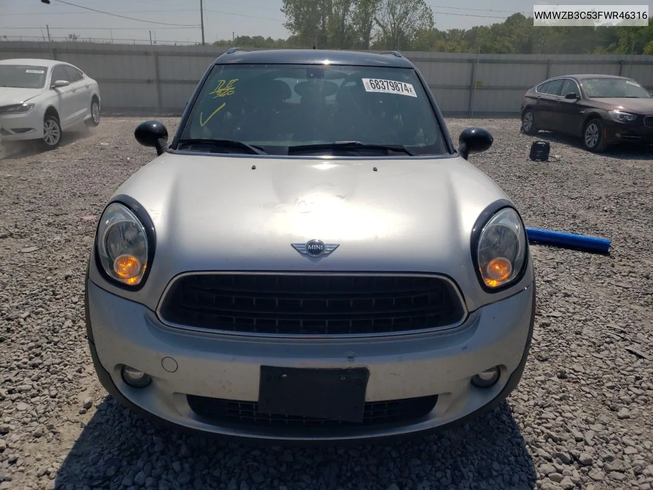 2015 Mini Cooper Countryman VIN: WMWZB3C53FWR46316 Lot: 68379874