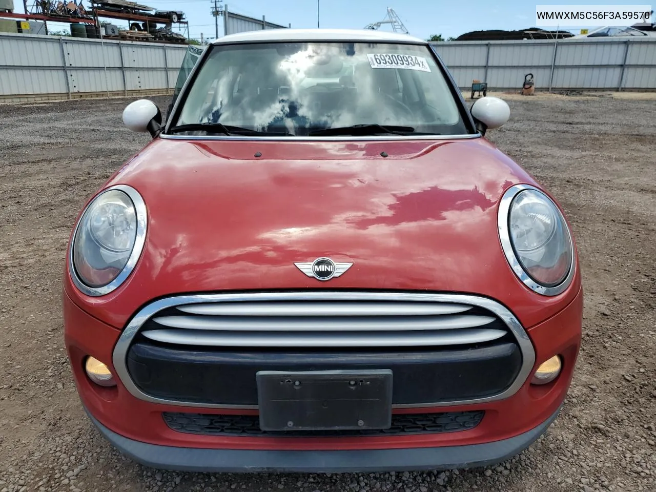 2015 Mini Cooper VIN: WMWXM5C56F3A59570 Lot: 69309934