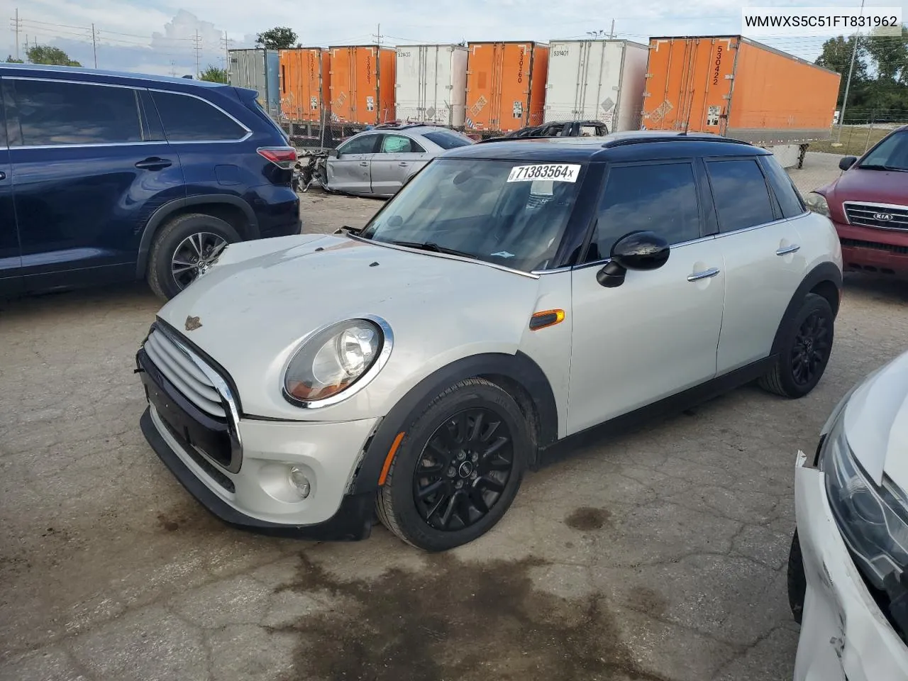 2015 Mini Cooper VIN: WMWXS5C51FT831962 Lot: 71383564