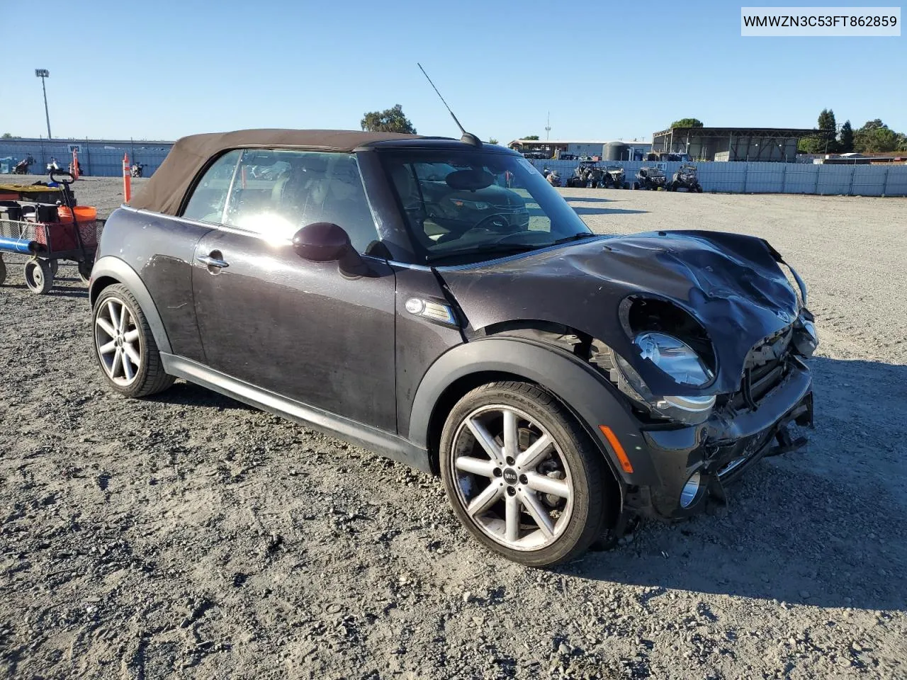 2015 Mini Cooper VIN: WMWZN3C53FT862859 Lot: 71419764