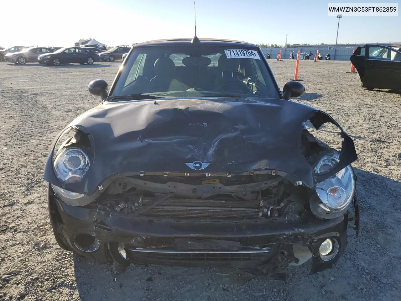 2015 Mini Cooper VIN: WMWZN3C53FT862859 Lot: 71419764