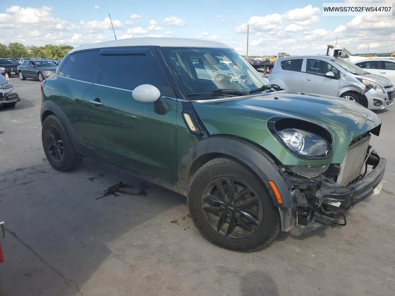 2015 Mini Cooper S Paceman VIN: WMWSS7C52FWS44707 Lot: 71436884