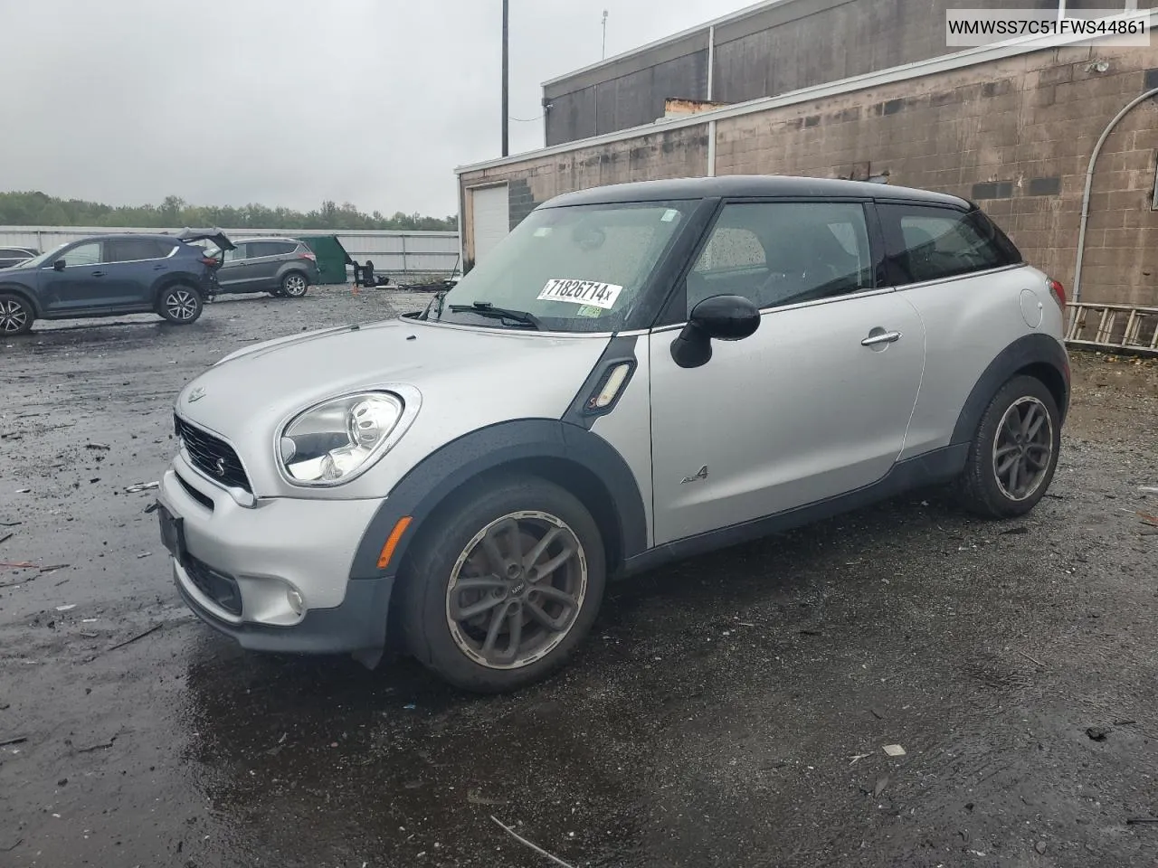 2015 Mini Cooper S Paceman VIN: WMWSS7C51FWS44861 Lot: 71826714