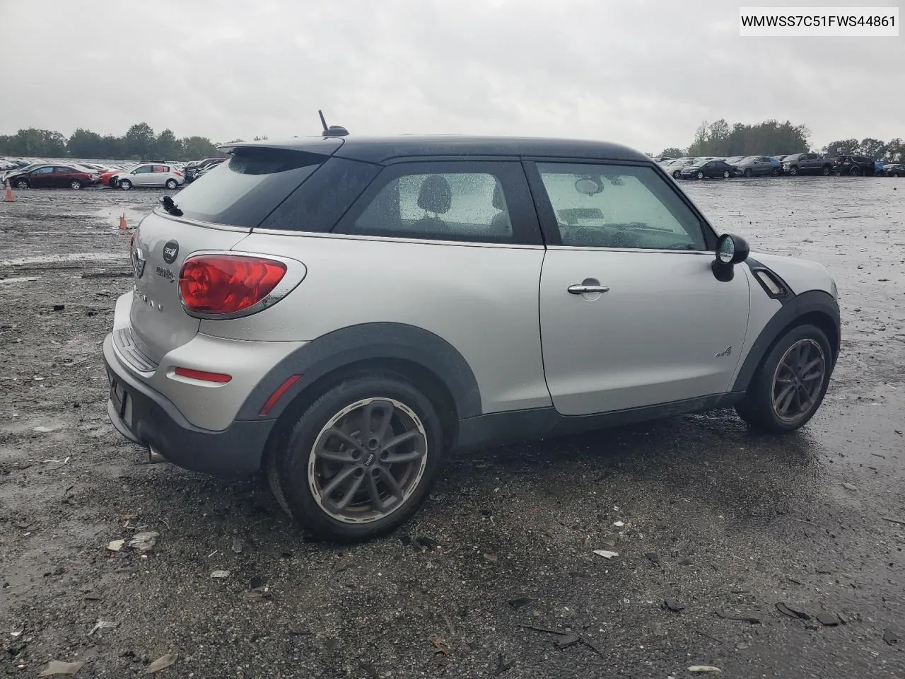 WMWSS7C51FWS44861 2015 Mini Cooper S Paceman