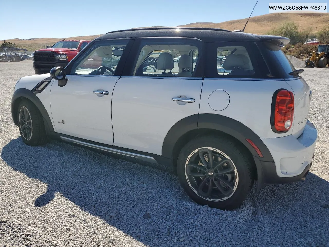 2015 Mini Cooper S Countryman VIN: WMWZC5C58FWP48310 Lot: 72093484