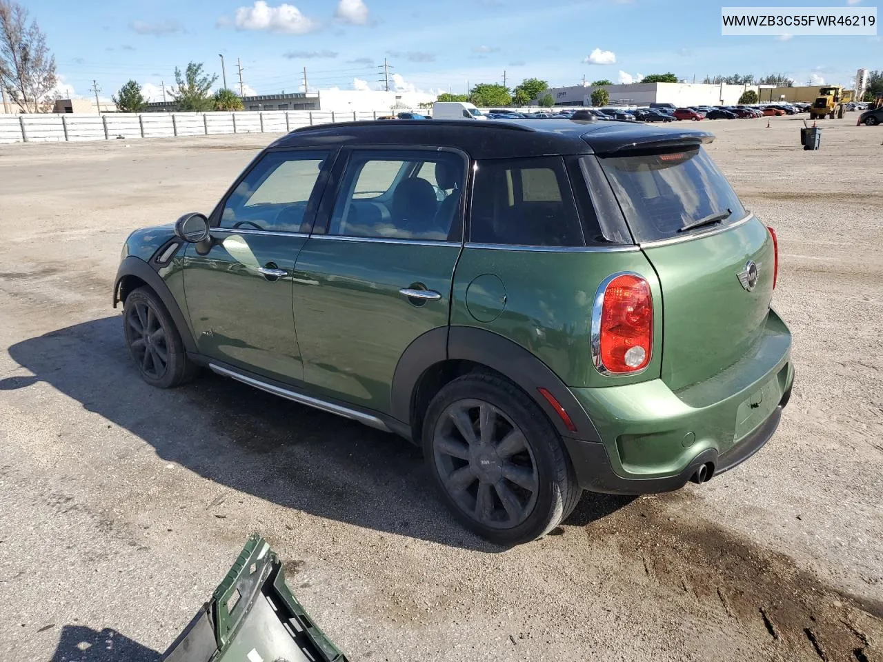 2015 Mini Cooper Countryman VIN: WMWZB3C55FWR46219 Lot: 72545594