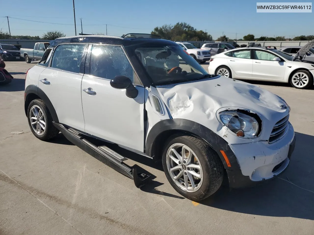 2015 Mini Cooper Countryman VIN: WMWZB3C59FWR46112 Lot: 73141974