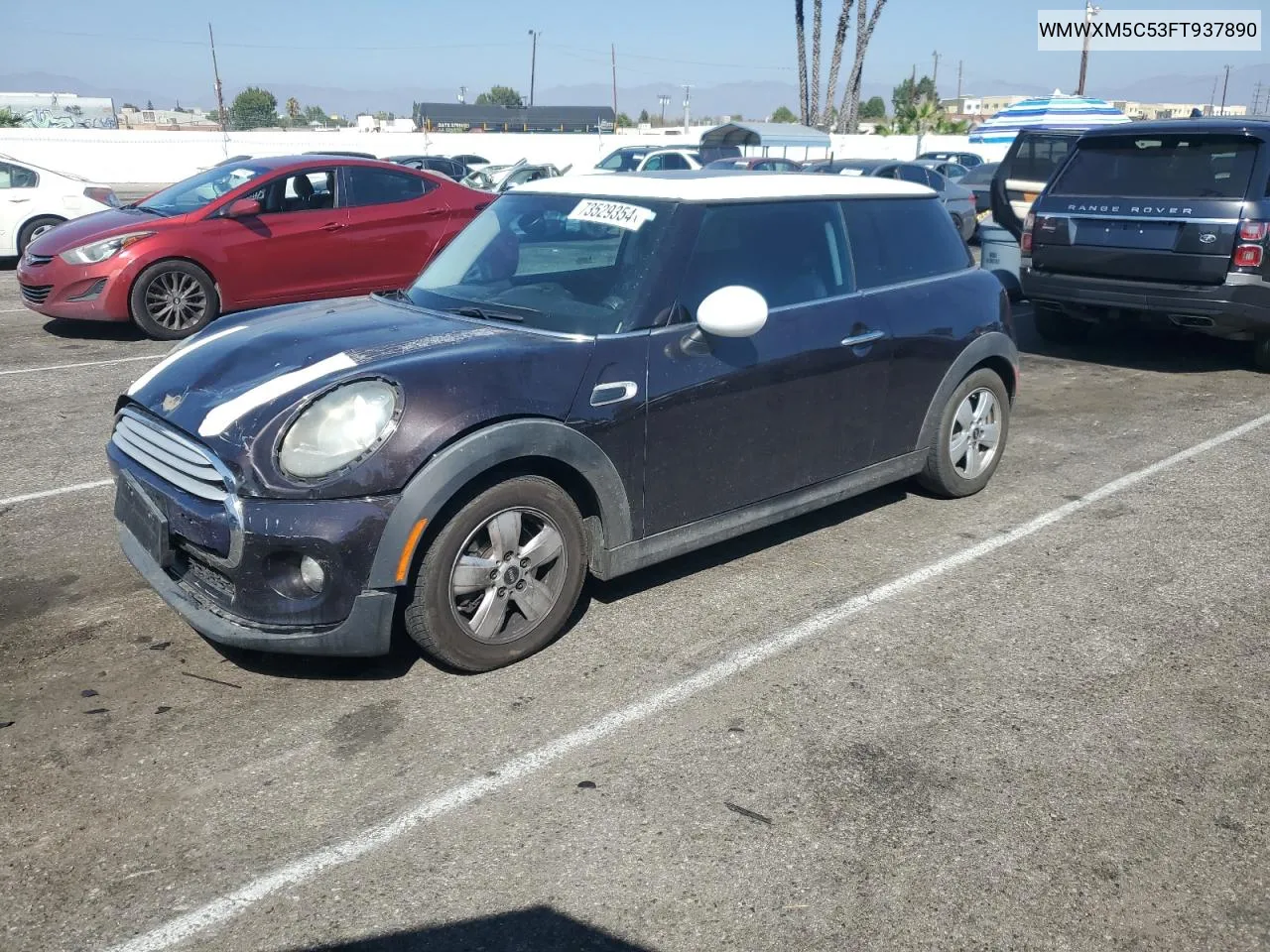 2015 Mini Cooper VIN: WMWXM5C53FT937890 Lot: 73529354