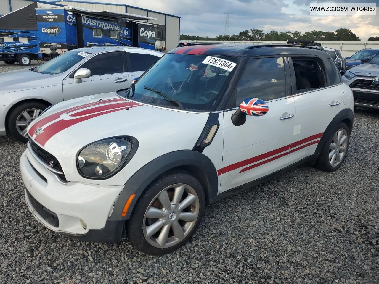 2015 Mini Cooper S Countryman VIN: WMWZC3C59FWT04857 Lot: 73821364