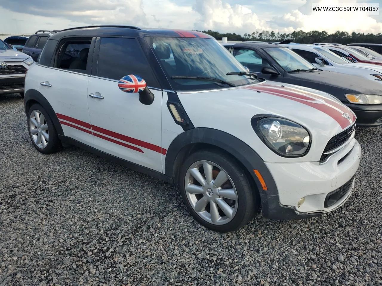 2015 Mini Cooper S Countryman VIN: WMWZC3C59FWT04857 Lot: 73821364