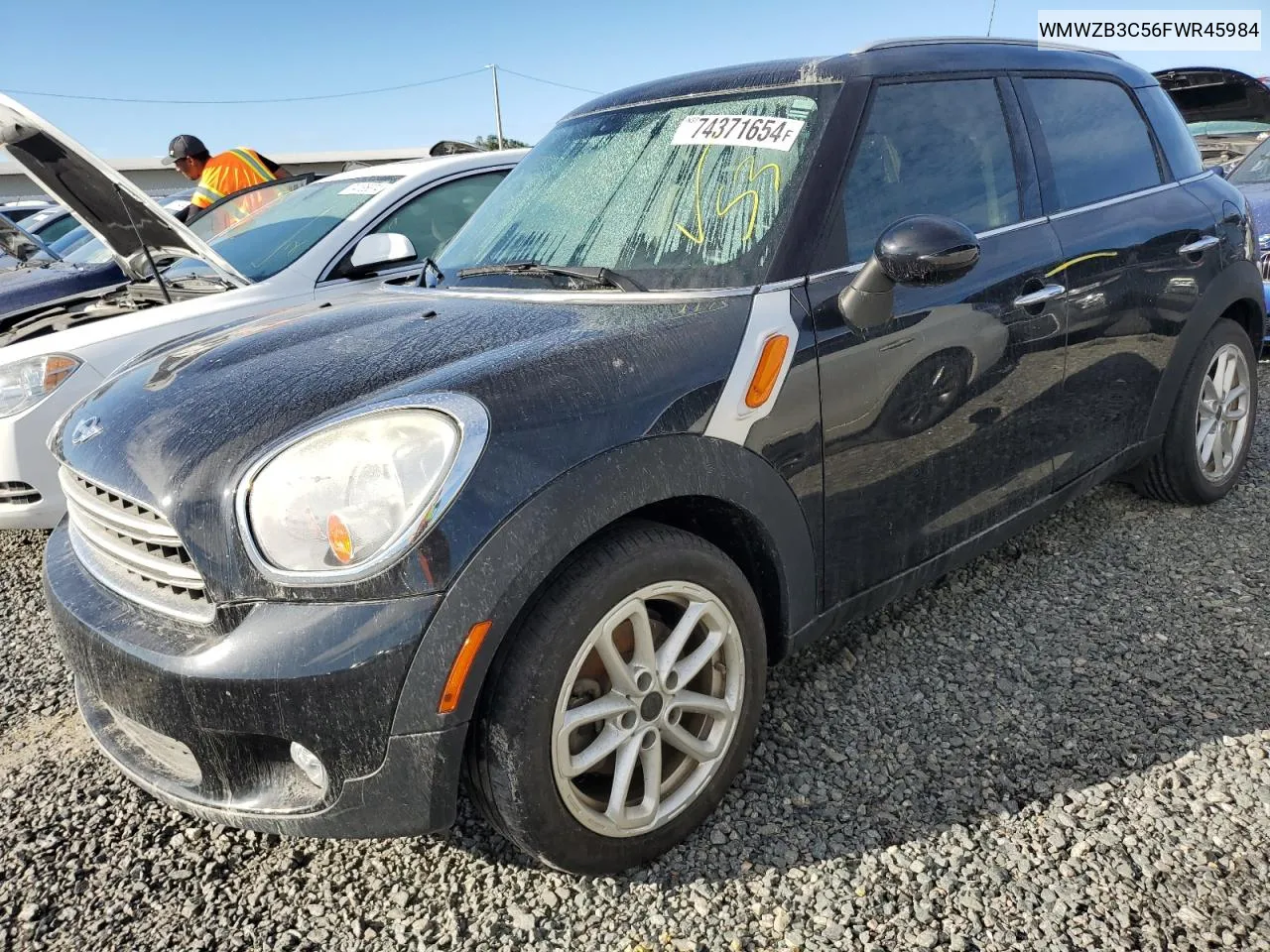 2015 Mini Cooper Countryman VIN: WMWZB3C56FWR45984 Lot: 74371654