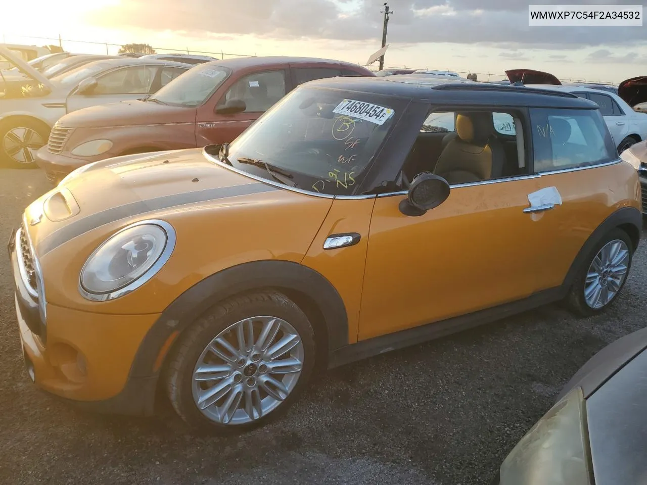 2015 Mini Cooper S VIN: WMWXP7C54F2A34532 Lot: 74680454