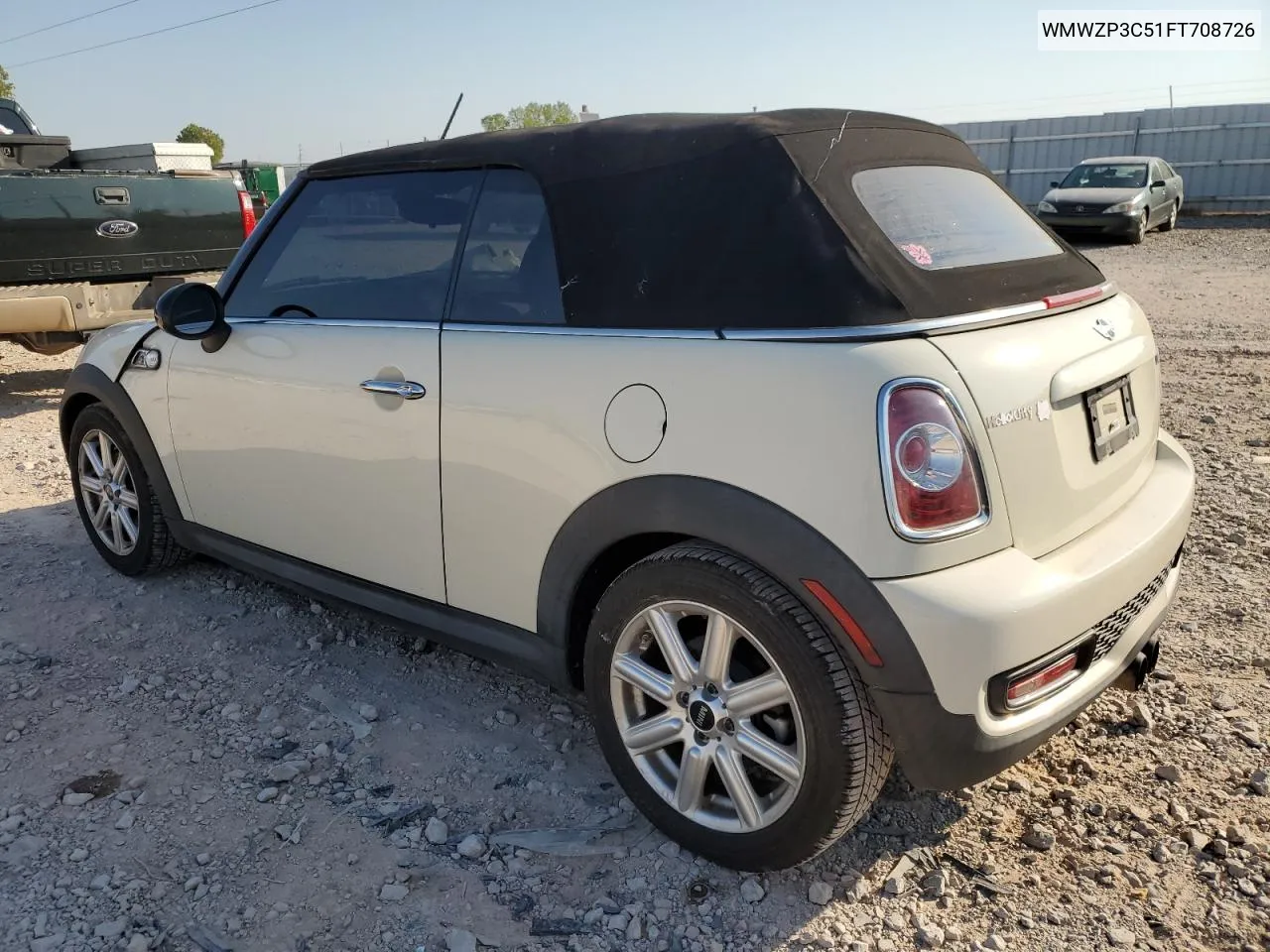 2015 Mini Cooper S VIN: WMWZP3C51FT708726 Lot: 74820204