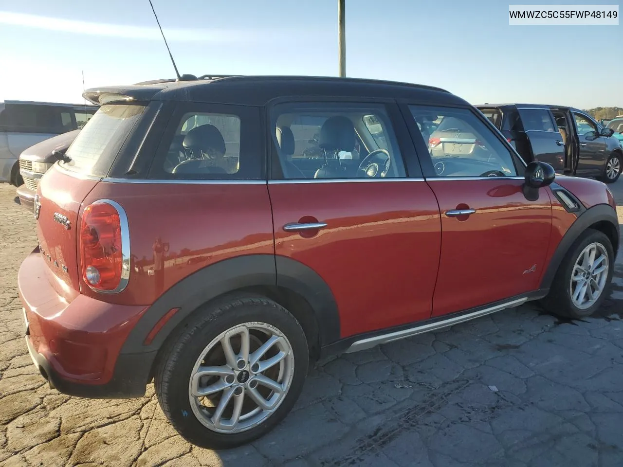 2015 Mini Cooper S Countryman VIN: WMWZC5C55FWP48149 Lot: 74886784