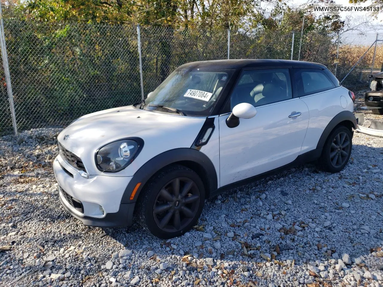 2015 Mini Cooper S Paceman VIN: WMWSS7C56FWS45133 Lot: 74907084