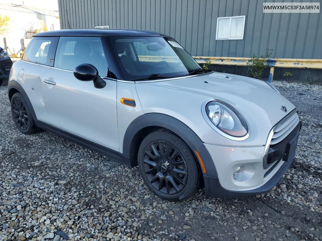 2015 Mini Cooper VIN: WMWXM5C53F3A58974 Lot: 75128994