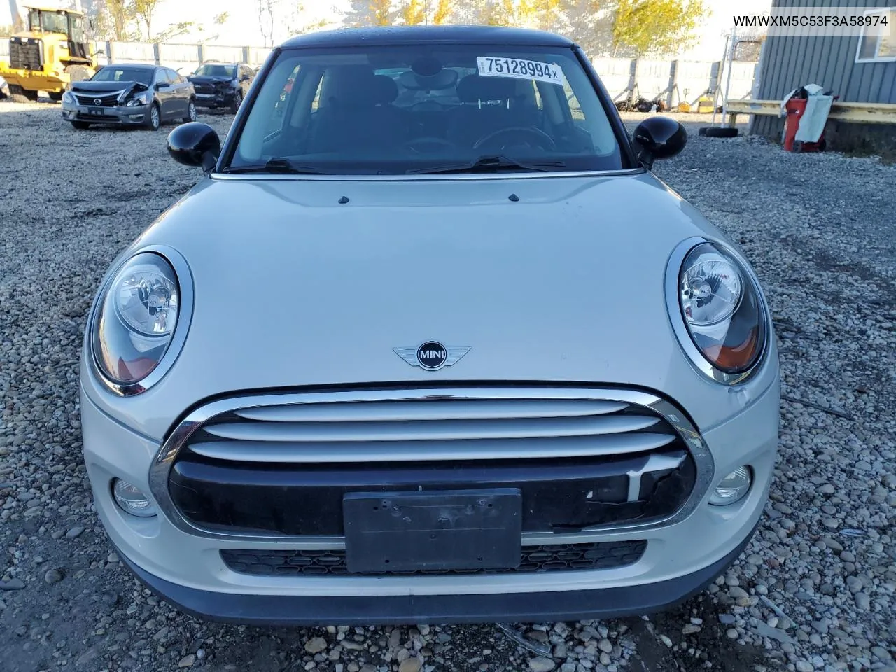 2015 Mini Cooper VIN: WMWXM5C53F3A58974 Lot: 75128994