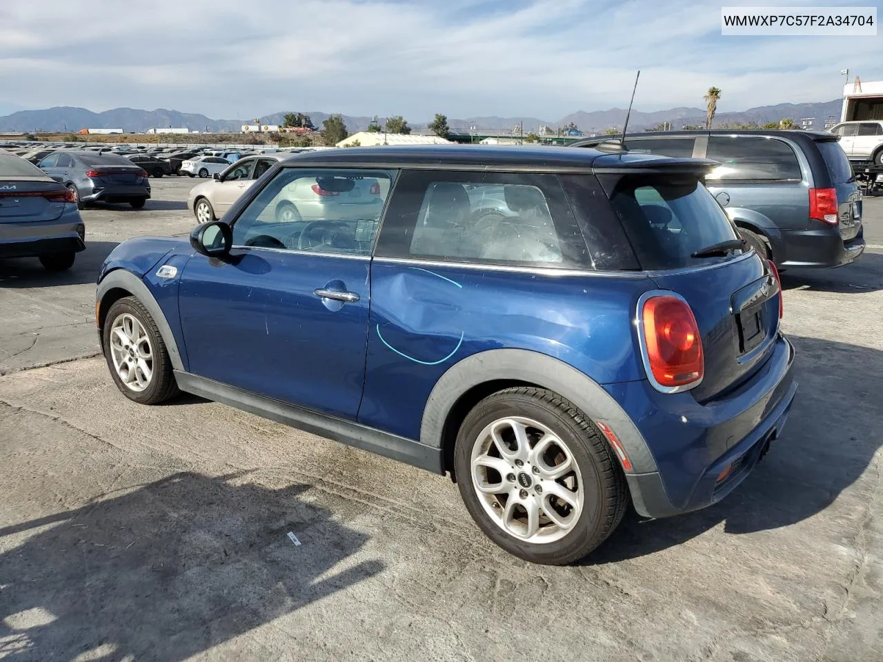 2015 Mini Cooper S VIN: WMWXP7C57F2A34704 Lot: 75292304