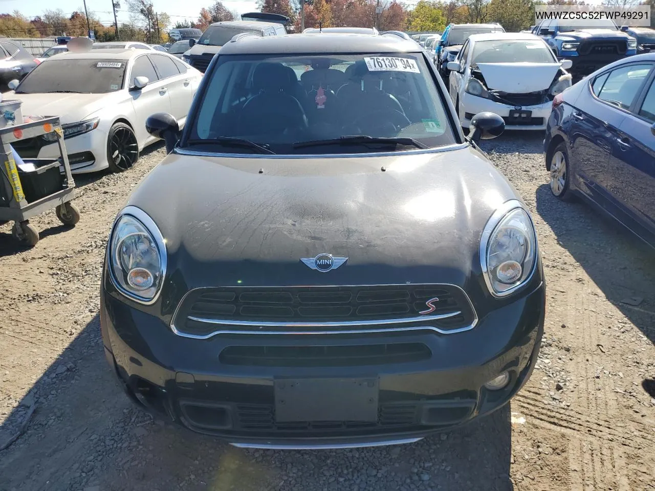 2015 Mini Cooper S Countryman VIN: WMWZC5C52FWP49291 Lot: 76130794