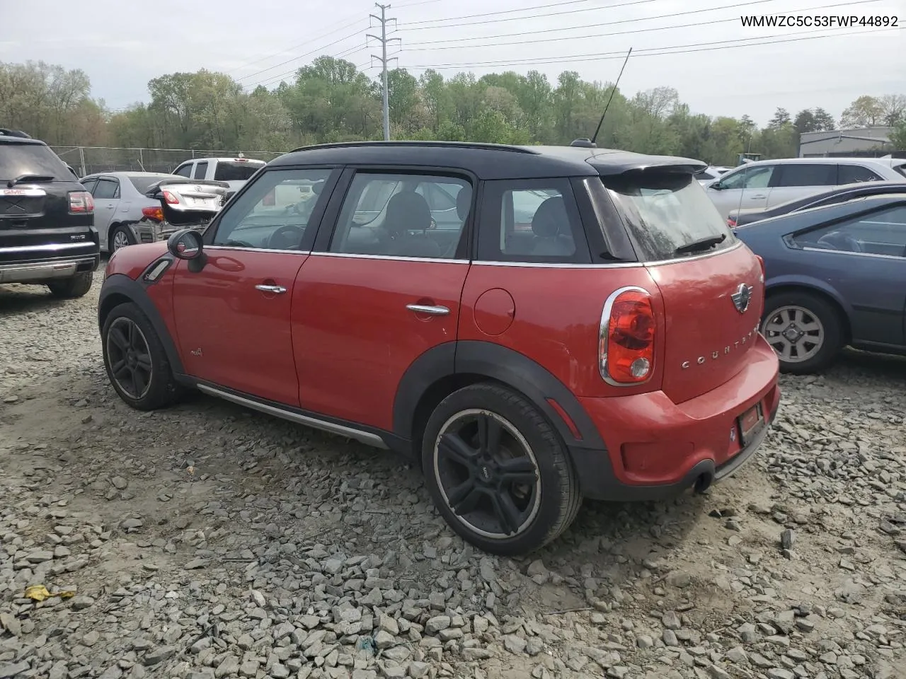 2015 Mini Cooper S Countryman VIN: WMWZC5C53FWP44892 Lot: 76232894