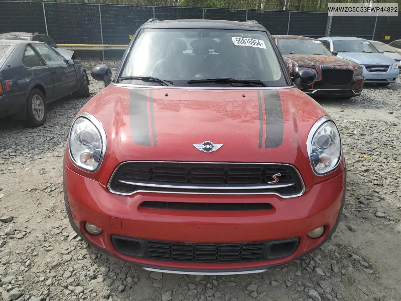 2015 Mini Cooper S Countryman VIN: WMWZC5C53FWP44892 Lot: 76232894