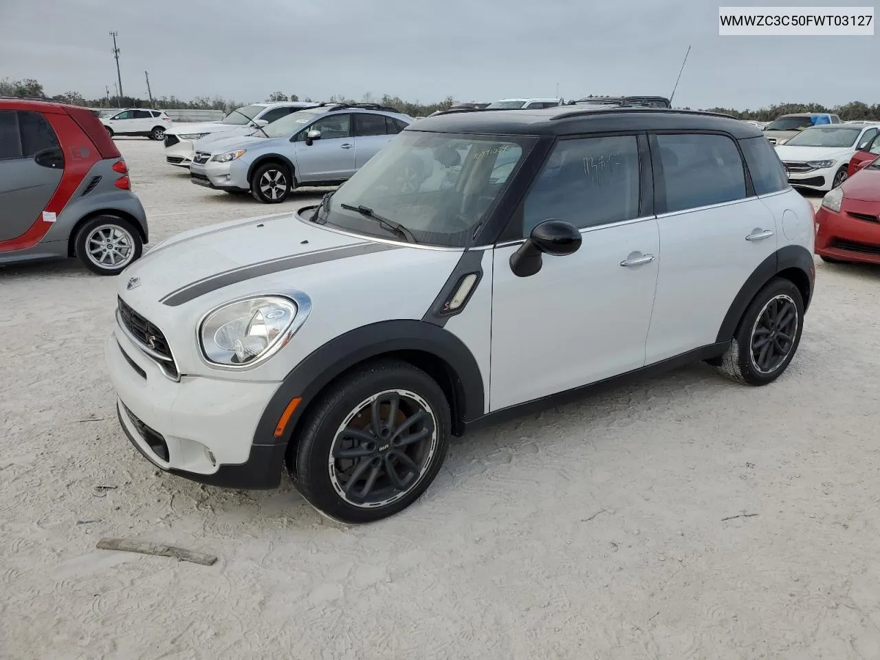 2015 Mini Cooper S Countryman VIN: WMWZC3C50FWT03127 Lot: 76841034