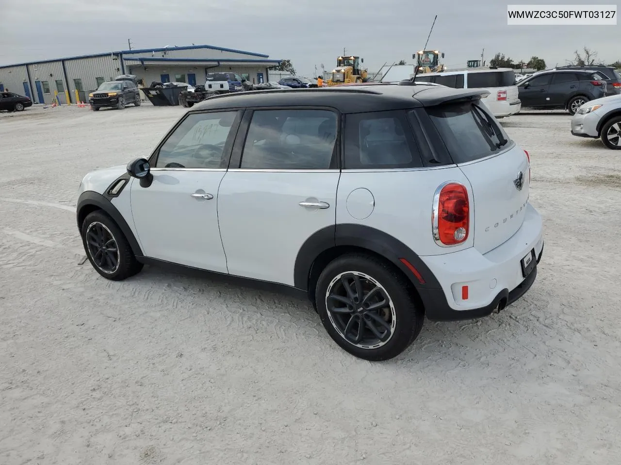 2015 Mini Cooper S Countryman VIN: WMWZC3C50FWT03127 Lot: 76841034