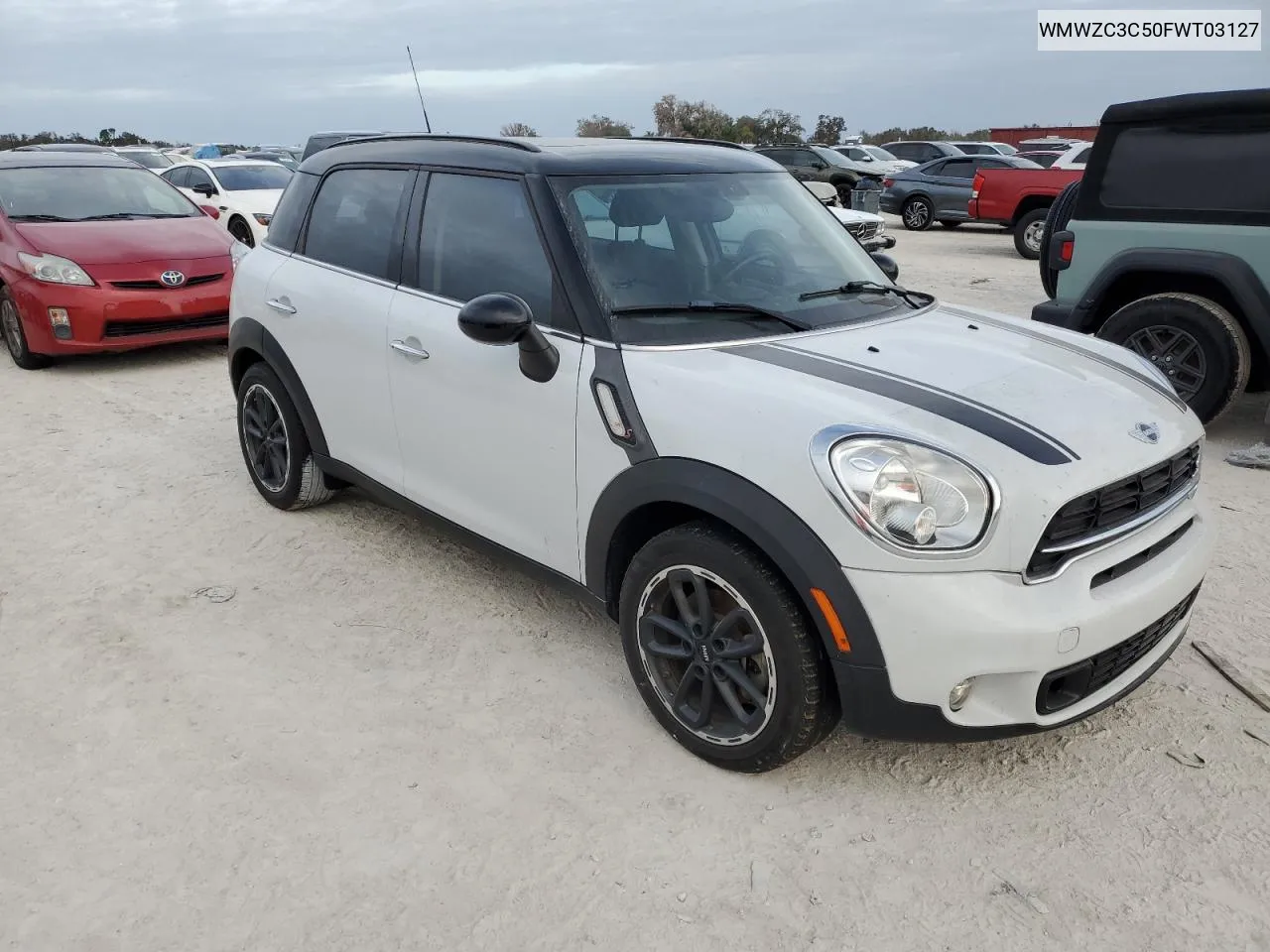 2015 Mini Cooper S Countryman VIN: WMWZC3C50FWT03127 Lot: 76841034