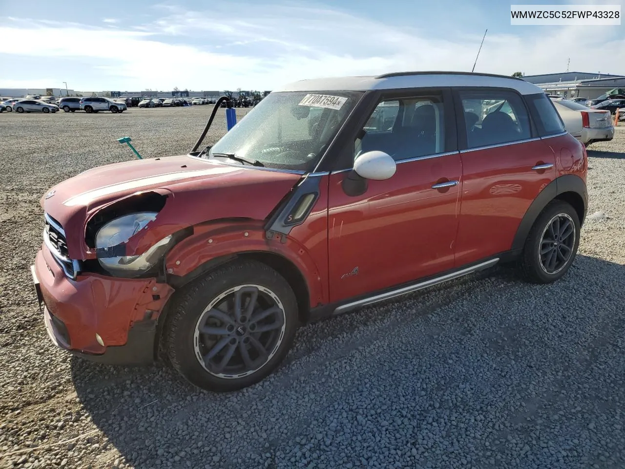 WMWZC5C52FWP43328 2015 Mini Cooper S Countryman