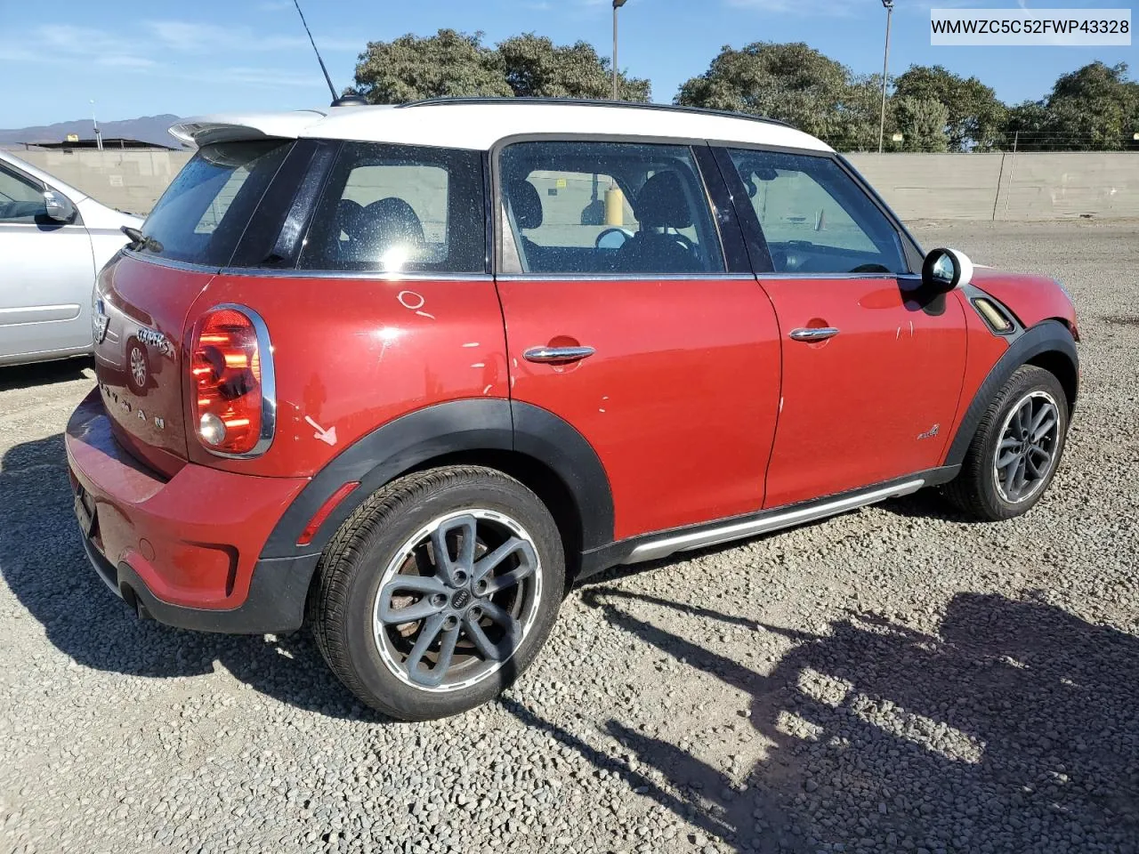 WMWZC5C52FWP43328 2015 Mini Cooper S Countryman