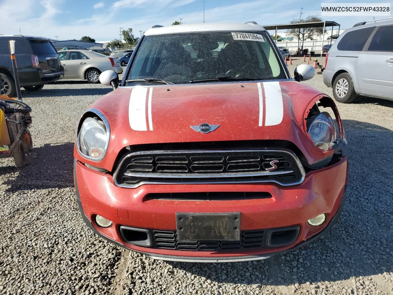 WMWZC5C52FWP43328 2015 Mini Cooper S Countryman