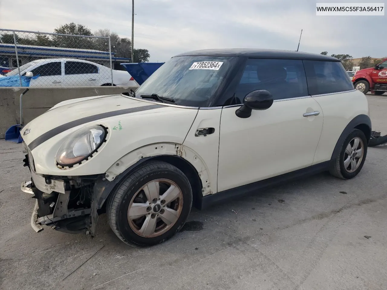 2015 Mini Cooper VIN: WMWXM5C55F3A56417 Lot: 77852364