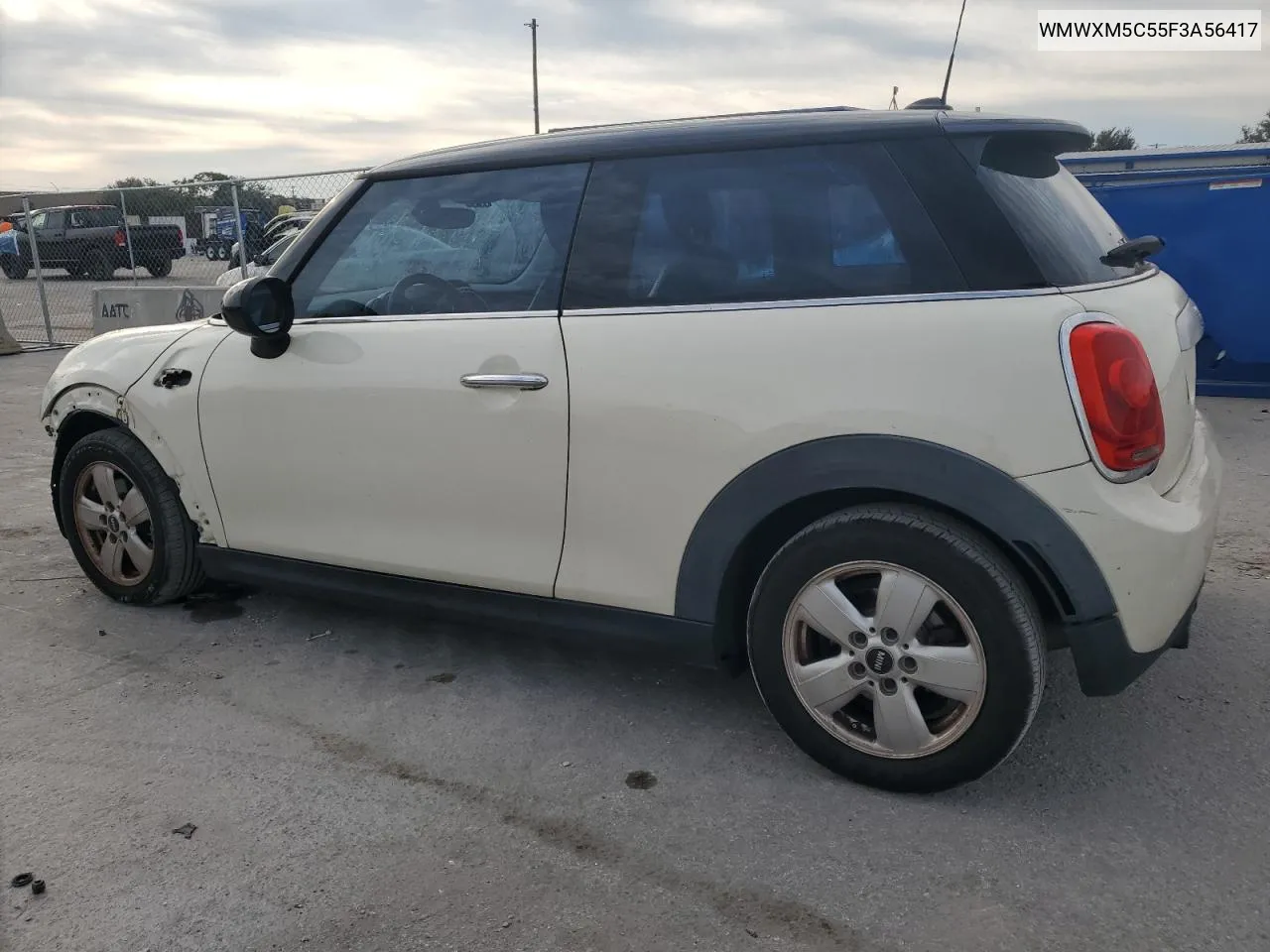 2015 Mini Cooper VIN: WMWXM5C55F3A56417 Lot: 77852364