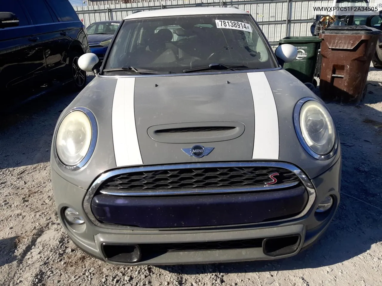 2015 Mini Cooper S VIN: WMWXP7C51F2A34505 Lot: 78138914