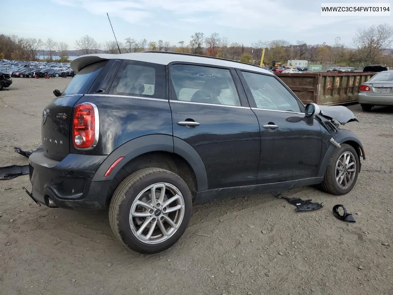 2015 Mini Cooper S Countryman VIN: WMWZC3C54FWT03194 Lot: 78421054